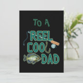 Happy Vaderdag Reel Cool Dad Viste Kaart (Staand voorkant)