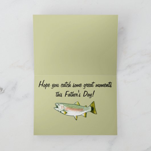 Happy Vaderdag: regenboogforel Kaart (Binnen)