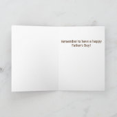 Happy Vaderdag Retro Rustic Dad Humor Kaart (Binnen)