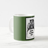 Happy Vaderdag  Retro Tekening Koffiemok (Voorkant links)