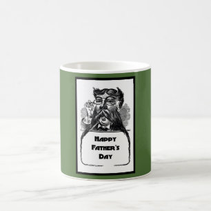 Happy Vaderdag  Retro Tekening Koffiemok