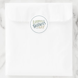 Happy Vaderdag Ronde Sticker