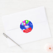 Happy Vaderdag Ronde Sticker (Envelop)