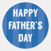 Happy Vaderdag Ronde Sticker (Voorkant)