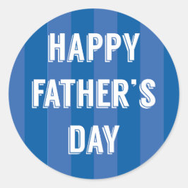 Happy Vaderdag Ronde Sticker