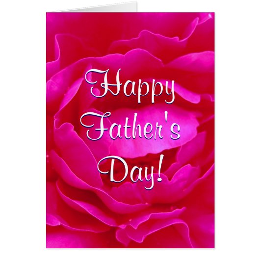 Happy Vaderdag roze Rose II (Voorkant)