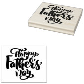 Happy Vaderdag Rubber Stamp Rubberstempel (Gestempeld)