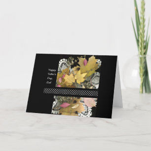 Happy Vaderdag Rustic Leaves Kaart