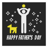 Happy Vaderdag schattig ontwerp Perfect Poster (Voorkant)