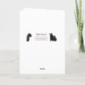 Happy Vaderdag- Schattige Funny Dog Dad - Pet Phot Bedankkaart (Achterkant)