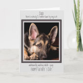 Happy Vaderdag- Schattigee foto van huisdieren - H Kaart (Voorkant)
