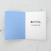 Happy Vaderdag Schattigee schildpad met koffie Hum Feestdagen Kaart (Binnen)