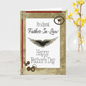 Happy Vaderdag schoonvader Kaart (Gele Bloem)