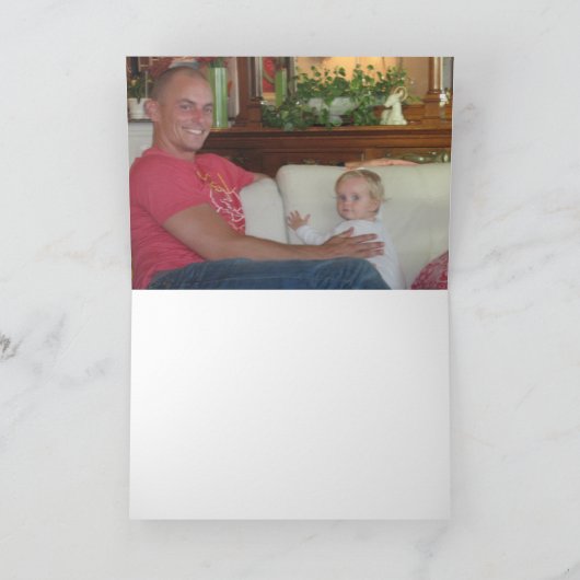 Happy Vaderdag-script Kaart (Binnen)