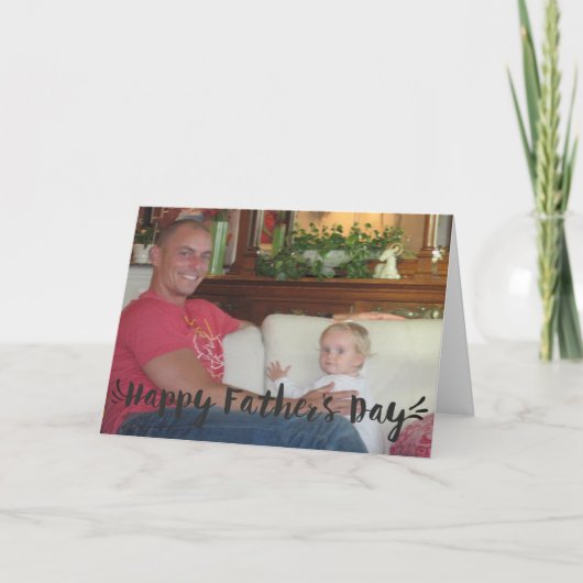 Happy Vaderdag-script Kaart (Voorkant)