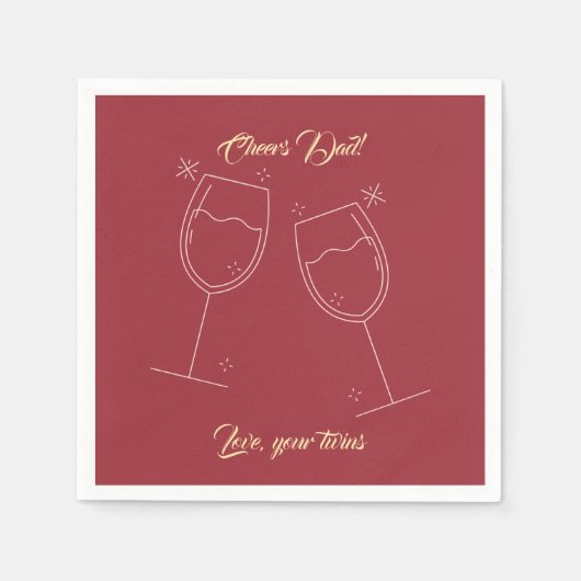 Happy Vaderdag Servet (Voorkant)