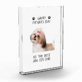 Happy Vaderdag Shih Tzu Dad Custom Foto (Links)