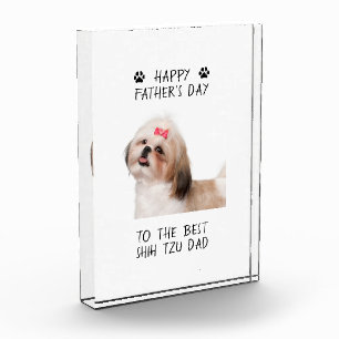 Happy Vaderdag Shih Tzu Dad Custom Foto