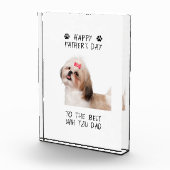 Happy Vaderdag Shih Tzu Dad Custom Foto (Rechts)