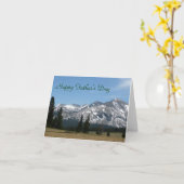Happy Vaderdag Sierra Nevada bergen Card Kaart (Gele Bloem)