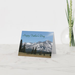 Happy Vaderdag Sierra Nevada bergen Card Kaart