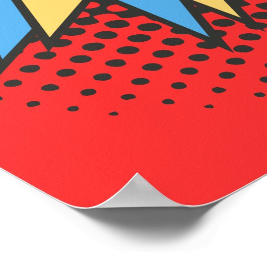 Happy Vaderdag Sign, Superheld Theme Poster (Hoek)