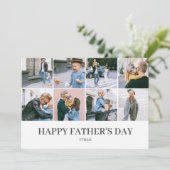 Happy Vaderdag Simple Elegant-foto Feestdagenkaart (Staand voorkant)