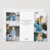 Happy Vaderdag Simple Elegant-foto Feestdagenkaart (Achterkant)