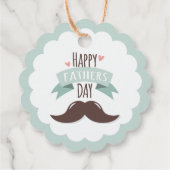 Happy vaderdag - snor bedankjes labels (Achterkant)