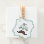 Happy vaderdag - snor bedankjes labels (In situ)