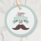 Happy vaderdag - snor bedankjes labels (Achterkant)