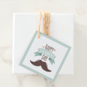 Happy vaderdag - snor bedankjes labels (In situ)