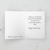 Happy Vaderdag Son Kaart (Binnen)