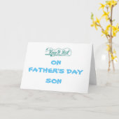 *HAPPY VADERDAG SON* VOOR MIJN FAVORIETE VISSER KAART (Gele Bloem)