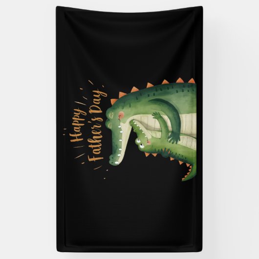 Happy Vaderdag Spandoek (Verticaal)