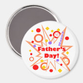 Happy Vaderdag Splash Magneet (Voorkant / Achterkant)