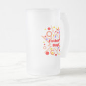 Happy Vaderdag Splash Matglas Bierpul (Voorkant rechts)