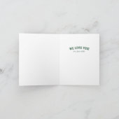 Happy Vaderdag sportief een foto groen Kaart (Binnen)