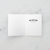 Happy Vaderdag sportieve één foto zwart wit Kaart (Binnen)