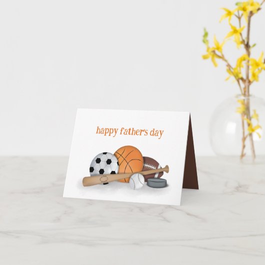 Happy Vaderdag Sports Kaart (Gele Bloem)