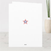 Happy Vaderdag Stars en Stripes (8,5x11) Kaart (Achterkant)