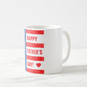 Happy Vaderdag Stars en Stripes Koffiemok (Voorkant rechts)