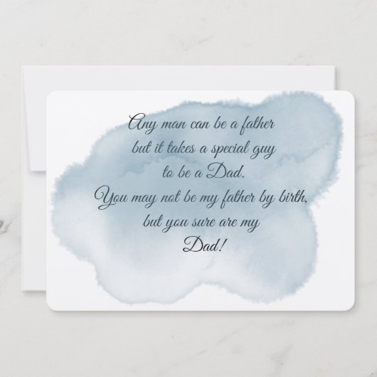 Happy Vaderdag Step-Dad Kaart (Achterkant)