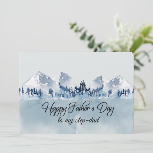 Happy Vaderdag Step-Dad Kaart (Staand voorkant)