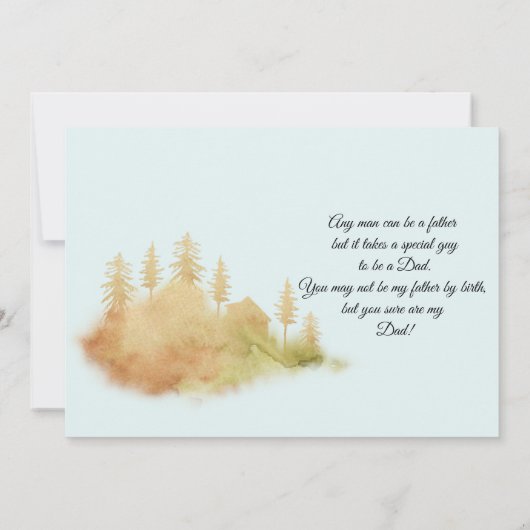 Happy Vaderdag Step-Dad Kaart (Achterkant)
