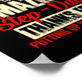 Happy vaderdag step dad poster (Hoek)