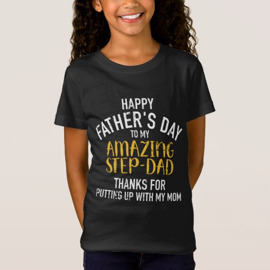 Happy vaderdag step dad t-shirt (Voorkant)