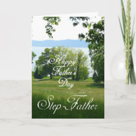 Happy Vaderdag Step-Father-Landscape Kaart
