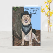 Happy Vaderdag Stepdad Kaart (Gele Bloem)