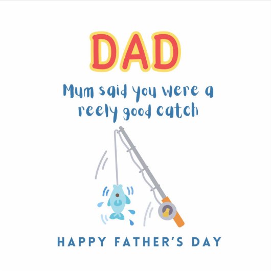 Happy Vaderdag Sticker (Voorkant)